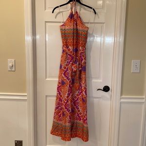 Long halter neck dress